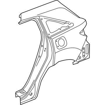 Acura 04636-TX4-A95ZZ Panel Set Right, Rear Out (Dot