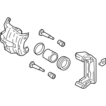 Nissan 41001-CM40A CALIPER Assembly-Front RH, W/O Pads Or SHIMS