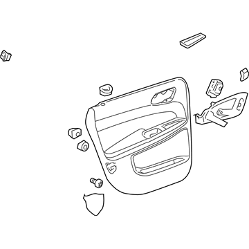 GM 15874393 Trim Asm-Rear Side Door (RH)