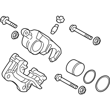 Kia 583102TA60 Rear Brake Caliper Kit, Left