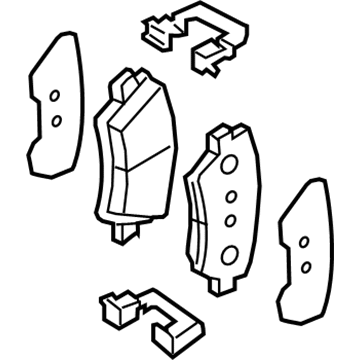 Hyundai 58101-A5A30 Front Disc Brake Pad Kit