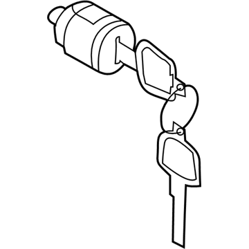 Nissan F8632-1AA0A Cylinder Set-Glove Box Lid Lock