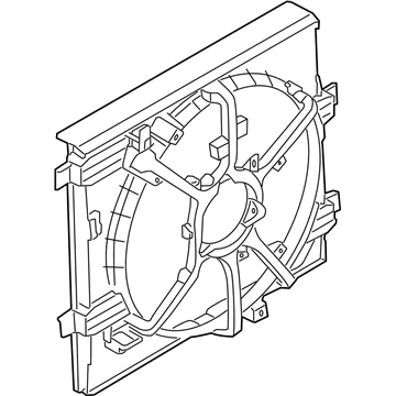 Nissan 21483-3YM0A Shroud Assy-Radiator