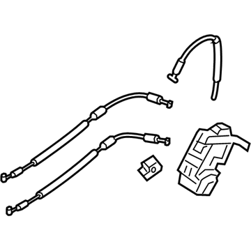 Hyundai 81420-A5000 Latch Assembly-Rear Door, RH