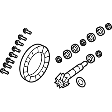 Mopar 68476427AA Gear Kit-Ring And PINION