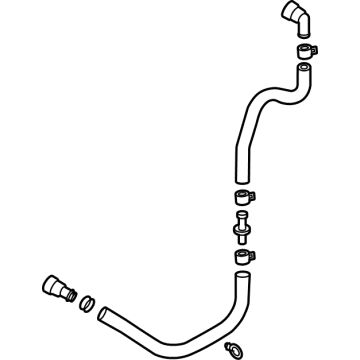 Hyundai 25436-CL000 Hose Assembly-Inverter Radiator, Lo