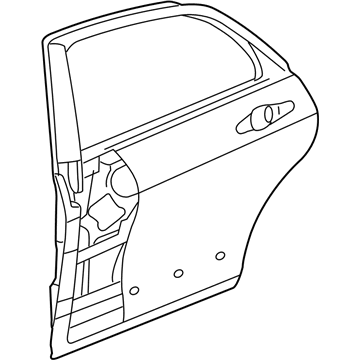 Honda 67510-SDA-A80ZZ Panel, R. RR. Door (DOT)
