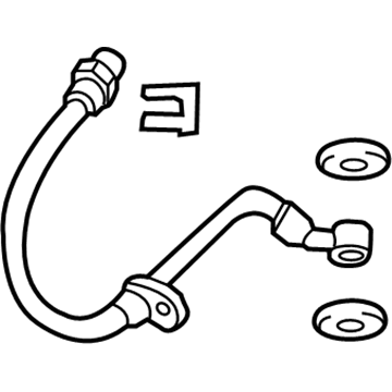 Honda 01468-TM8-G00 Hose Set, Left Rear Brake