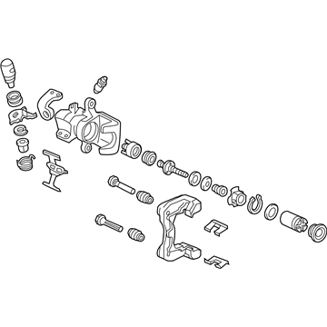 Honda 43019-SZT-G01 Caliper Sub-Assembly, Left Rear