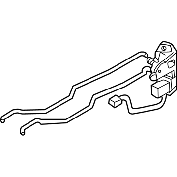 Kia 0K2N173310 Rear Door Lock Assembly, Left