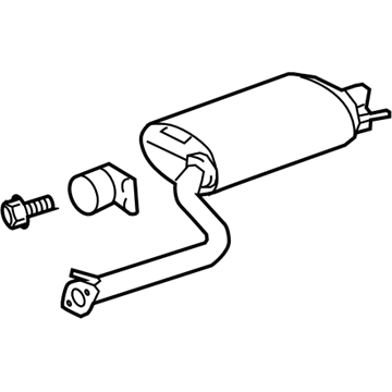 Lexus 17430-38570 Exhaust Tail Pipe Assembly