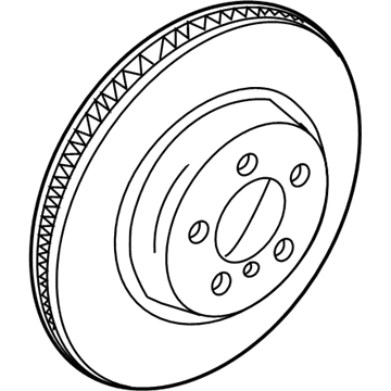 BMW 34-20-6-894-381 BRAKE DISC, LIGHTWEIGHT, VEN