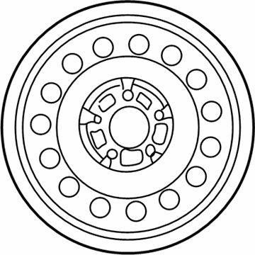 Mopar MB929941 Steel Wheel