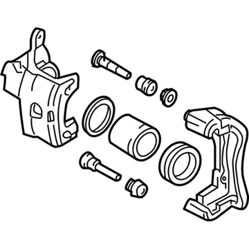 Nissan 41011-4Z300 CALIPER Assembly-Front LH, W/O Pads Or SHIMS