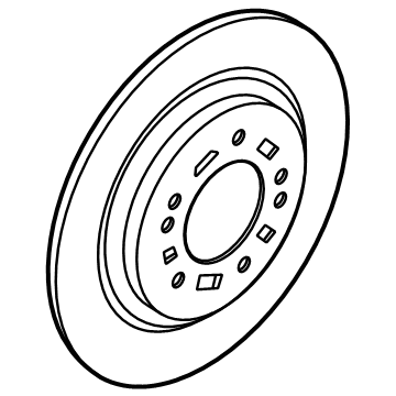 Kia 58411R0000 Disc-Rear Brake