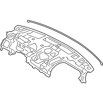 Hyundai 84720-S2AA0 PANEL ASSY-CRASH PAD REINF, CTR