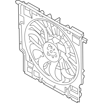 BMW 17-42-5-A57-750 FAN HOUSING WITH FAN