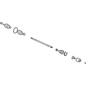 Acura 44305-S3V-A52 Driveshaft Assembly, Passenger Side