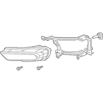 Honda 33950-T3V-A01 Foglight Assembly, Left Front