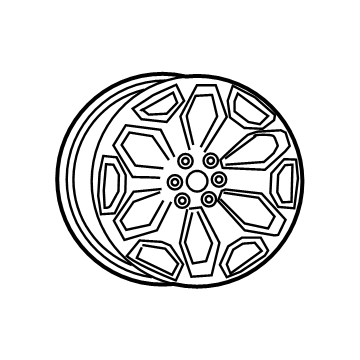 Mopar 5YD621NWAB Aluminum Wheel