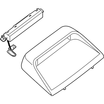 Nissan 26590-JB10A Lamp Assembly-Stop, High Mounting