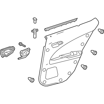 Lexus 67630-76060-C1 Panel Assembly, RR Door