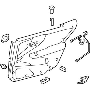 Lexus 67630-5AD10-29 Panel Assembly, Rear Door