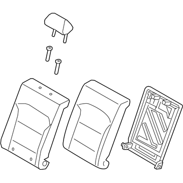 Hyundai 89300-F2300-XFN Back Assembly-Rear Seat LH
