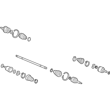 Honda 44306-S4L-A53 Driveshaft Assembly, Driver Side