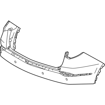 Acura 04715-TYA-A10ZZ Face, Rear Bumper