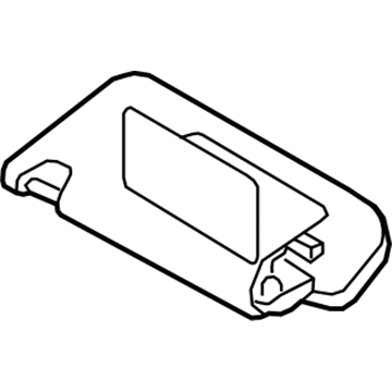 Infiniti 96400-3WY1A Passenger Sun Visor Assembly