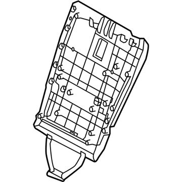 Hyundai 89340-4Z000-NBC Board Assembly-2RD Seat Back, LH