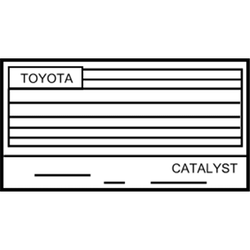 Toyota 11298-37140 Emission Label