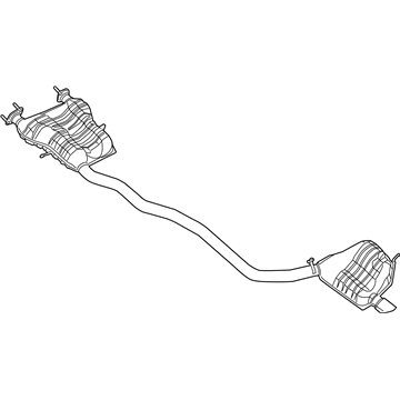 Mopar 53010361AC Exhaust Muffler And Tailpipe