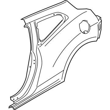 Hyundai 71503-K9C00 Panel Assembly-Quarter Outer, LH