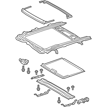 Lexus 63200-76031-C1 Housing Assembly, Sun Ro