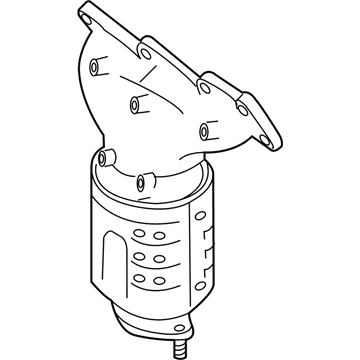 Hyundai 28510-3CAS0 Exhaust Manifold Catalytic Assembly, Left