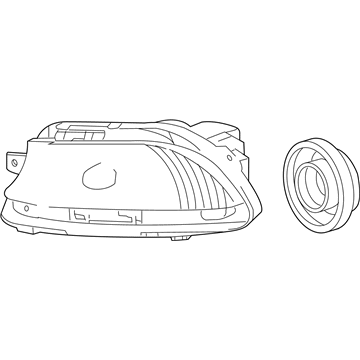 Lexus 81211-50090 Lamp Unit, Fog Lamp, RH