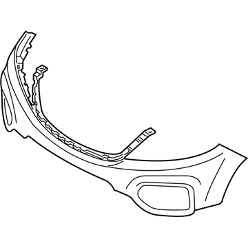 Kia 865111U000 Front Bumper Upper Cover