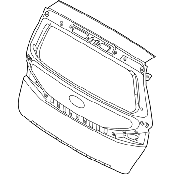 Kia 72800K0001 Panel Assembly-Tail Gate