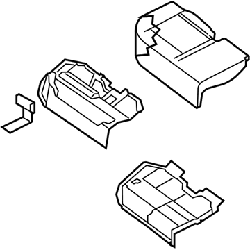 Nissan 88300-ZT50B Cushion Assembly Rear Seat