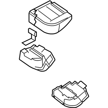 Nissan 88350-ZE90C Cushion Assy-Rear Seat, LH