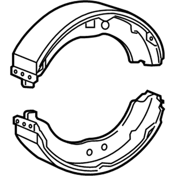 Mopar 68101452AA Parking Brake Shoe And Lining Kit