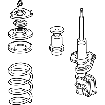 Honda 51601-S5A-C11 Shock Absorber Assembly, Right Front