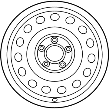 Kia 529101W100 Wheel Assembly-Steel