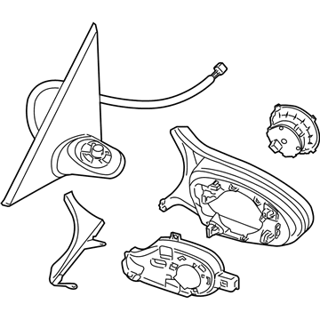 BMW 51-16-8-052-644 Outside Mirror Heated With Memory, Right
