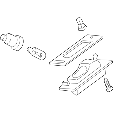 Mopar MR439548 Lamp Pkg-License Plate