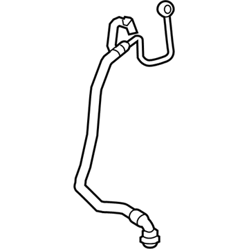 BMW 11-53-7-578-687 Turbocharger Coolant Line Hose