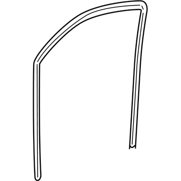 Mopar 5076870AF WEATHERSTRIP-Front Door Glass