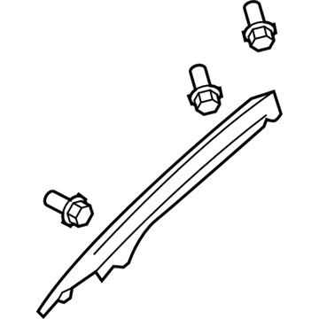 Honda 84151-SHJ-A01ZC Garnish Assy., L. FR. Pillar *YR239L* (KI IVORY)